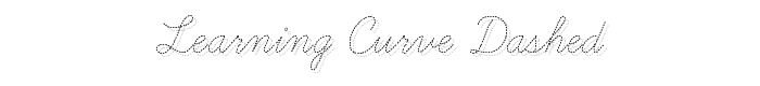 Learning Curve Dashed font
